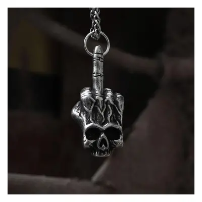 Nyaklánc Gothic Dark Rock Skull