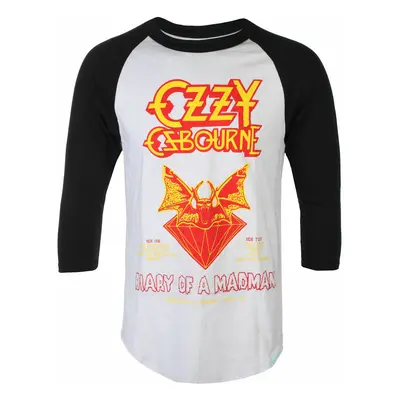 metál póló férfi Ozzy Osbourne - Diary Of A Madman Raglan - DIAMOND - B21DMPD205 WTBK