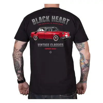 utcai póló férfi - VINTAGE MB - BLACK HEART - 001-0148-BLK