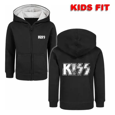 kapucnis pulóver gyermek Kiss - (Distressed Logo) - METAL-KIDS - 360.39.8.7