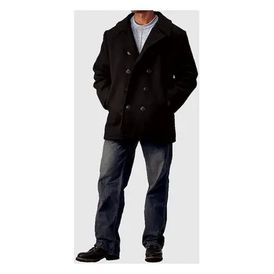 kabát férfi ROTHCO - PEA COAT - BLACK