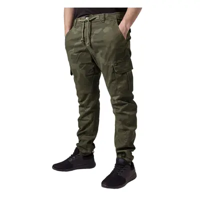 Férfi nadrág URBAN CLASSICS - Camo Cargo Jogging - olajbogyó terepmintás