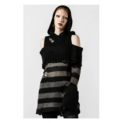 pulóver női - Shallow Grave Hooded Knit - KILLSTAR - KSRA004140