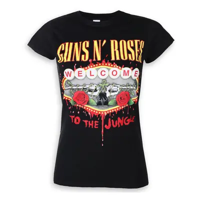 metál póló női Guns N' Roses - Welcome To The Jungle - ROCK OFF - GNRTS28LB