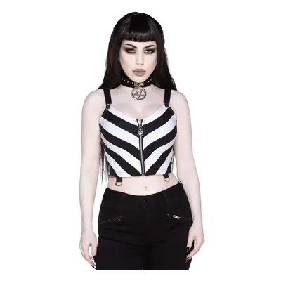 TOP női - Stripe O Negative - KILLSTAR - KSRA003424