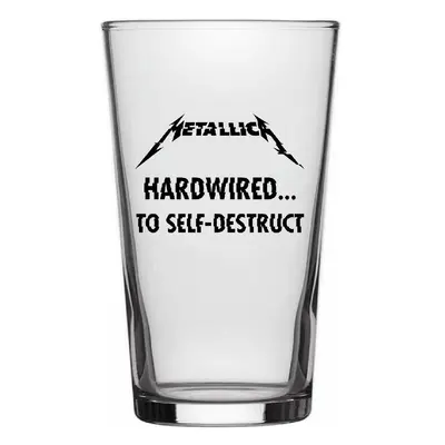 METALLICA Üvegpohár - HARDWIRED TO SELF DESTRUCT - RAZAMATAZ