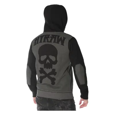 kapucnis pulóver férfi - DEATH SHADOW - HYRAW - FW20-M20-ZIP