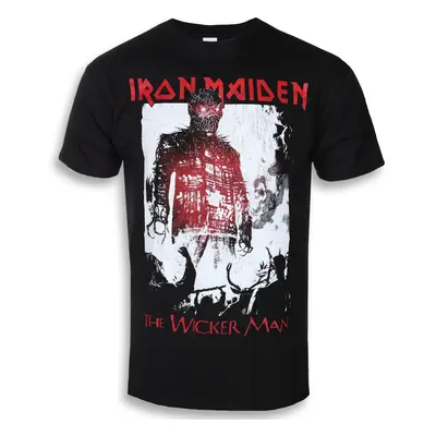 metál póló férfi Iron Maiden - The Wicker Man Smoke - ROCK OFF - IMTEE80MB