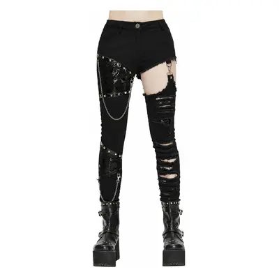 Női nadrág DEVIL FASHION - Rift Runner Punk Pants With Chains