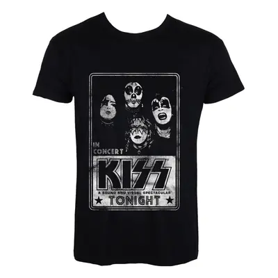 metál póló férfi Kiss - In Concert Distressed - HYBRIS - ER-1-KISS001-H68-7-BK