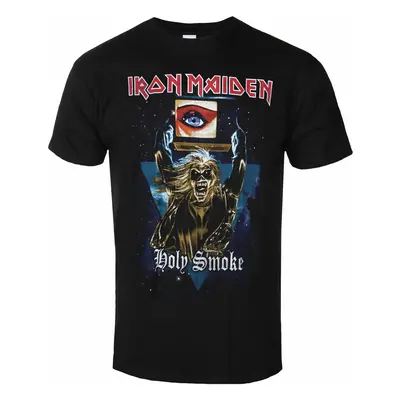 metál póló férfi Iron Maiden - Holy Smoke Space Triangle BL - ROCK OFF - IMTEE116MB