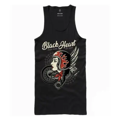 TOP női - MOTORCYCLE GIRL - BLACK HEART