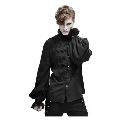 Férfi ing DEVIL FASHION - Leviathan Gothic Chiffon Shirt with Ruffled