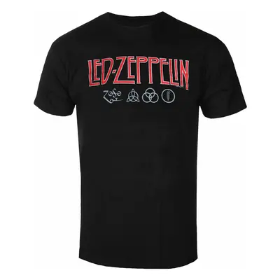 metál póló férfi Led Zeppelin - Logo & Symbols - NNM - RTLZETSBLOG LZTS01MB