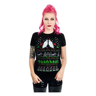 gót és punk póló női - GRAVE ROBBER ZOMBIE XMAS VS HALLOWEEN BABYDOLL CHR - TOO FAST - WTBD-T-GR