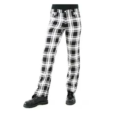 nadrág férfi Black Pistol - Tartán Pants Black-White - B-1-05-060-01