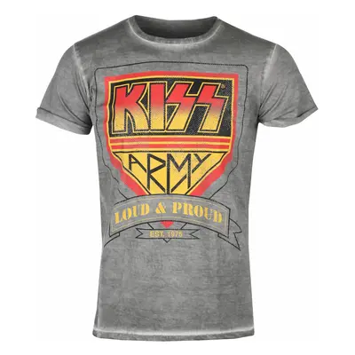 metál póló férfi Kiss - ARMY - HYBRIS - ER-66-KISS009-H71-7-GY