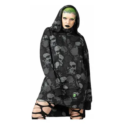 kapucnis pulóver unisex - Tzompantli Oversized - KILLSTAR - KSRA007519