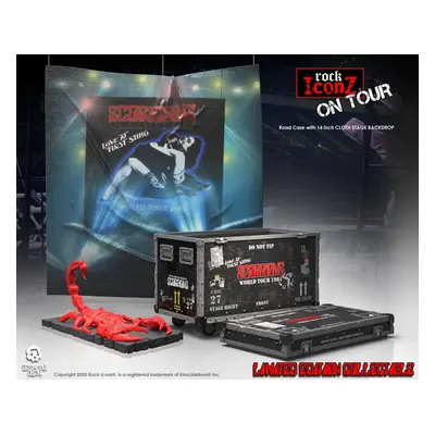 dekoráció Scorpions - Rock Iconz On Tour World Tour Road Case szobor + Színpad Háttér - KNUCKLEB