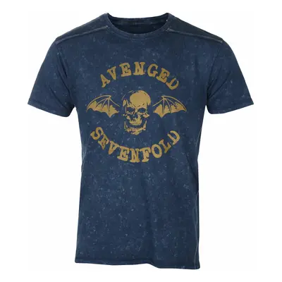 metál póló férfi Avenged Sevenfold - Logo Snow Wash - ROCK OFF - ASSWASH01MN