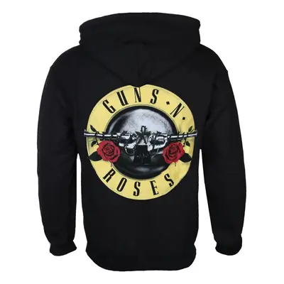 kapucnis pulóver férfi Guns N' Roses - Classic Logo - ROCK OFF - GNRZHD04MB