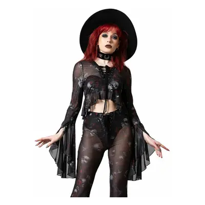 póló női - Wicked Rose Mesh - KILLSTAR - KSRA005499