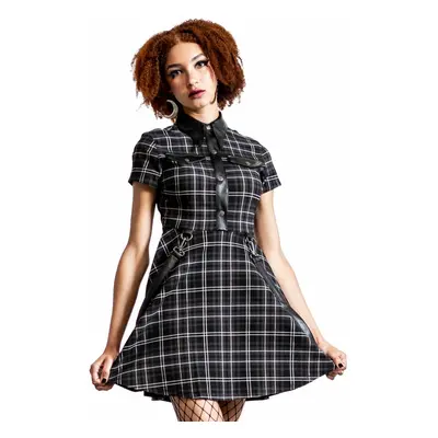 Női ruha KILLSTAR - Menace Collar - ASH TARTAN