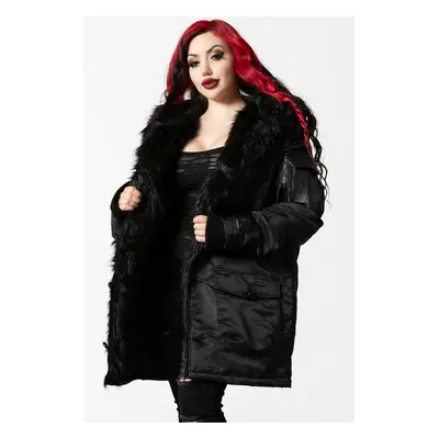 Unisex dzseki KILLSTAR - Highway To Hell Parka - Fekete