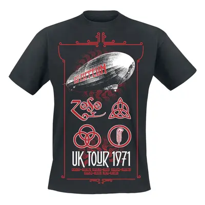 metál póló férfi Led Zeppelin - UK Tour - NNM - RTLZETSBTOU LZTS07MB