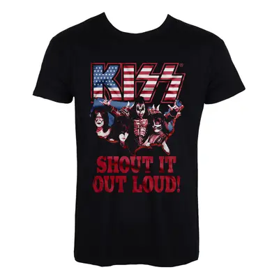 metál póló férfi Kiss - Shout It Out Loud - HYBRIS - ER-1-KISS002-H68-4-BK