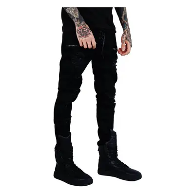 KILLSTAR Unisex Nadrág - Diablo Jeans - FEKETE