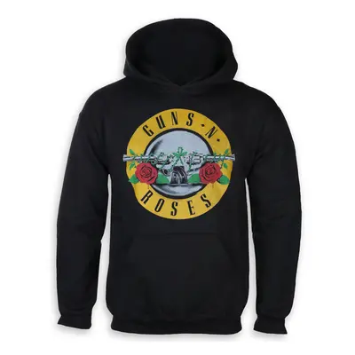 kapucnis pulóver férfi Guns N' Roses - Classic Logo - ROCK OFF - GNRHD04MB