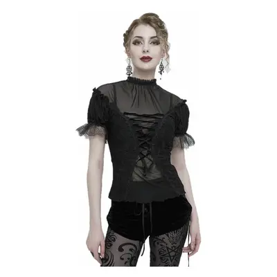 gót és punk póló női - Hip-length dark romantic gothic - DEVIL FASHION - ETT029