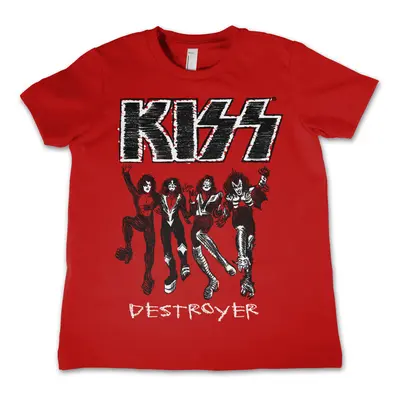 metál póló férfi gyermek Kiss - Destroyer - HYBRIS - ER-12-KISS031-H68-8-RD