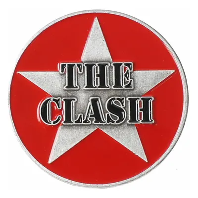 Kitűző THE CLASH - MILITARY LOGO - RAZAMATAZ