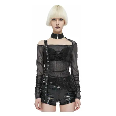 gót és punk póló női - Women's Punk Stand Collar Slash - DEVIL FASHION - TT234