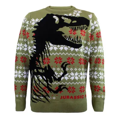 pulóver unisex Jurassic Park - Christmas Jumper Dino Skeleton - NNM - LBE-JRPK-002