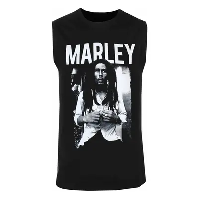 TOP férfi Bob Marley - Marley B&W - ROCK OFF - BMATANK04MB