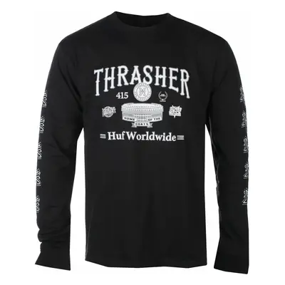 utcai póló férfi - Monteray - HUF x THRASHER - ts01918-black