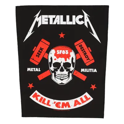 METALLICA Nagy méretű felvarró - METAL MILITIA - RAZAMATAZ