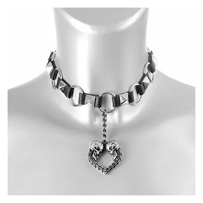 Gallér/ choker, Double Skull Heart