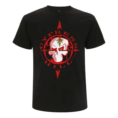 metál póló férfi Cypress Hill - Skull Compass- Black - NNM - RTCPHTSBCOM