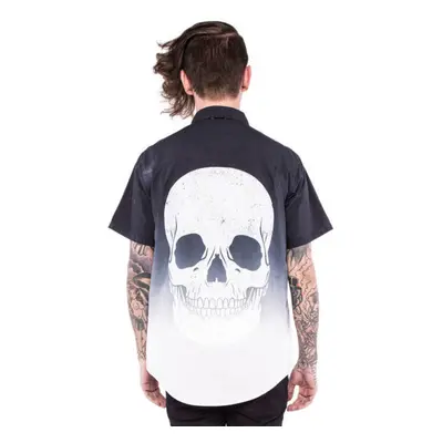 IRON FIST férfi ing - Death Lehelet - Dip festett - Black/White - IFM004003