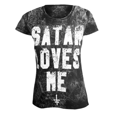 hardcore póló női - SATAN LOVES ME - AMENOMEN - OMEN057DA ALLPRINT WHITE