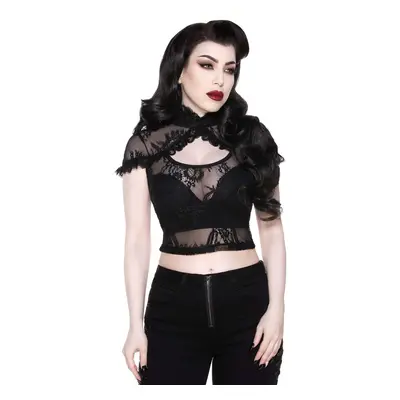 póló női - Rena Lace Crop - KILLSTAR - KSRA003106