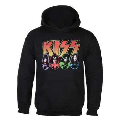 kapucnis pulóver férfi Kiss - Logo - ROCK OFF - KISSHD14MB