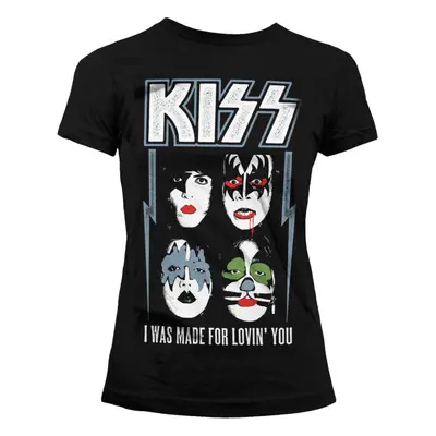 metál póló női Kiss - I Was Made For Lovin' You - HYBRIS - ER-5-KISS011-H71-5-BK