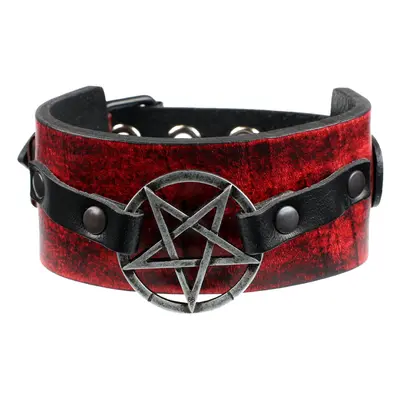 Karkötő Pentagram - red