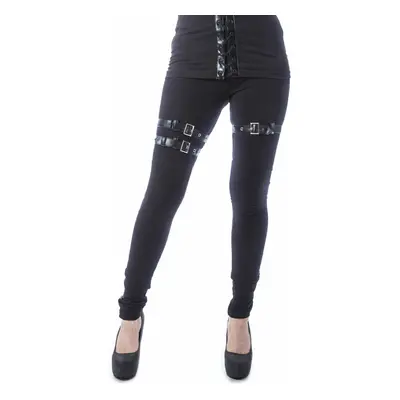 Női nadrág (leggings) POIZEN INDUSTRIES - GRIM - FEKETE