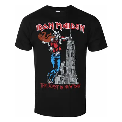 metál póló férfi Iron Maiden - The Beast In New York BL - ROCK OFF - IMTEE113MB